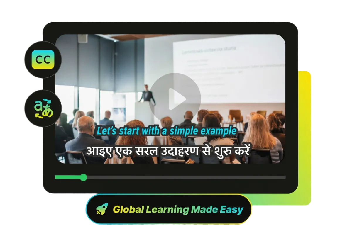 Create accurate Hindi subtitles for educational videos to improve comprehension and accessibility.